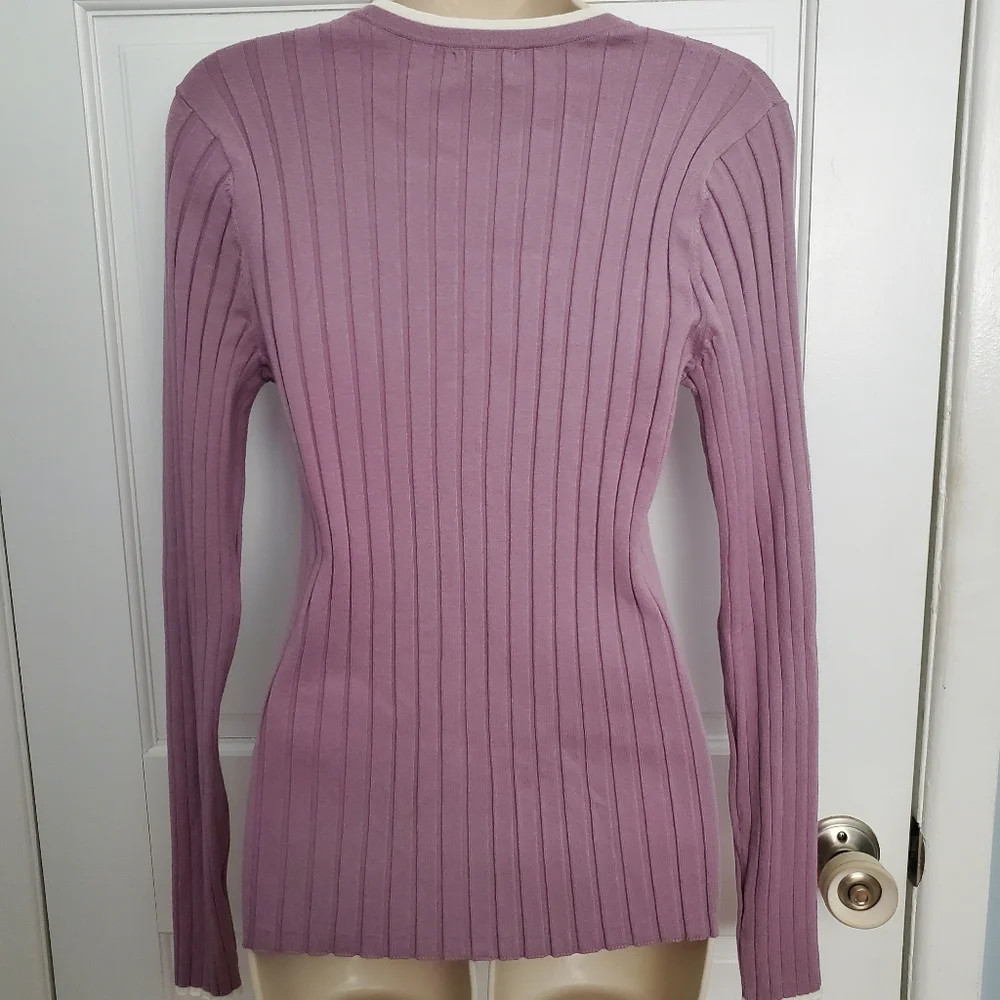Nordstrom Rack V-Neck Ribbed Cardigan - Picture 4 of 8